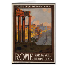 Rome par le Mont-Cenis Carte De Vœux