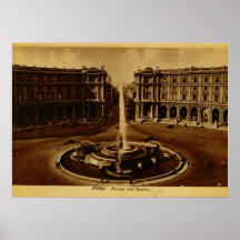Rome, Piazza del Esedra C. 1900 Posters