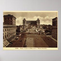 Rome, Piazza Venezia Poster