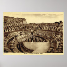 Rome, ruines du Colosseum Poster