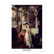 Romeo et Juliet, par Hayez Francesco Cartes Postales