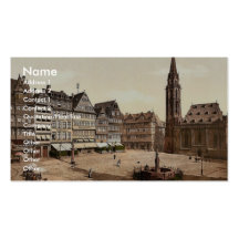 Romerberg et église de Nicholas, Frankfort sur la  Modèle De Carte De Visite