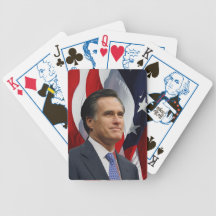 Romney, cartes de jeu de drapeau des Etats-Unis