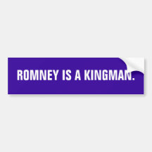 Romney est un Kingman. Adhésif Pour Voiture