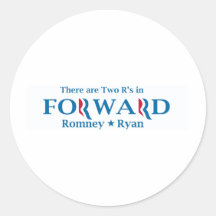 Romney Ryan 2012 Adhésif Rond