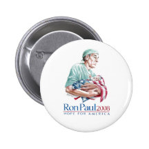 Ron Paul 2008 - Customisé Pin's
