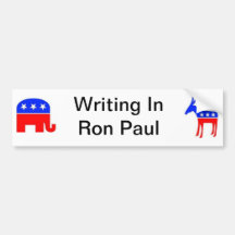 Ron Paul écrivent dedans Adhésif Pour Voiture