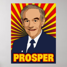 Ron Paul prospèrent affiche