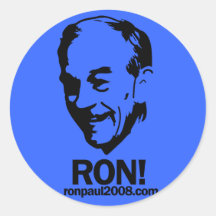 Ron Paul "Ron !" Paquet rond d'autocollant
