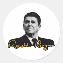 Ronald Reagan d'or Adhésif