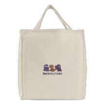 Ronronnement au coeur sac de toile