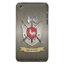 Rooster Battle Crest Armor Barely There iPod Cases