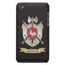 Rooster Battle Crest Black Barely There iPod Cover