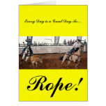 Roping d'équipe carte de vœux
