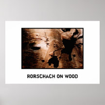 Rorschach sur le bois poster