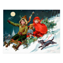 Rosa C. Petherick : Achats de Noël Cartes Postales