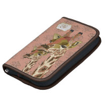 Rosa Giraffes Glitzy Planner pochettes folios