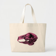 Rose anatomique de crâne de lapin sacs en toile