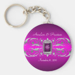 Rose argenté Keychain de Grande -Duchesse monogram Porte-clé