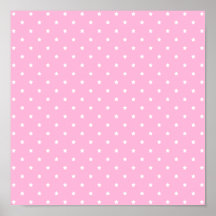 Rose avec de petites étoiles blanches affiche