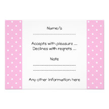 Rose avec de petites étoiles blanches invitations