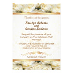 Rose blanc - faire-part de mariage