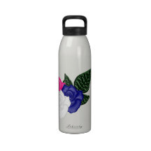 rose, blau, weiß bouteille d'eau