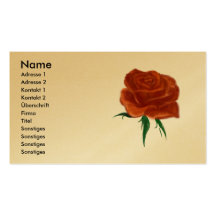 Rose Cartes De Visite Personnelles