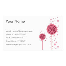 Rose Cartes De Visite Professionnelles