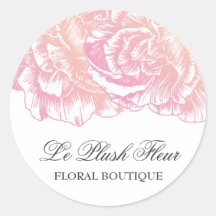 Rose crémeux de 311 Le Plush Fleur Autocollants
