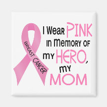 ROSE de cancer du sein DANS la MÉMOIRE de MA MAMAN Aimant