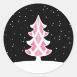 Rose de ciel de Milou de rubans d'arbre de Noël Autocollants