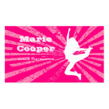 Rose de danse de carte de visite de forme physique