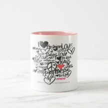 Rose de graffiti mugs à café