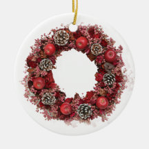 Rose de guirlande de Noël Ornements