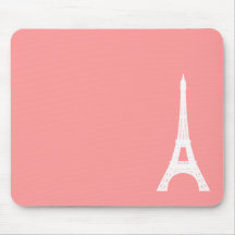 Rose de Tour Eiffel Tapis De Souris