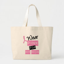 Rose d'usage du cancer du sein I pour ma maman Sac De Toile