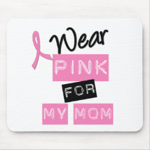 Rose d'usage du cancer du sein I pour ma maman Tapis De Souris