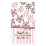 Rose élégant et carte faite sur commande de maman  modèles de cartes de visite