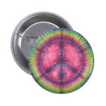 Rose et bouton pourpre de talent de signe de paix  badges avec agrafe