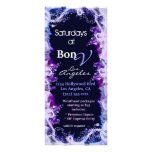 Rose et carte pourpre de support d'événement spéci double carte personnalisée