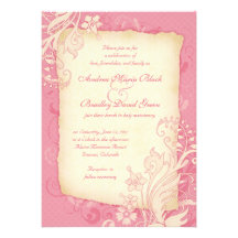 Rose et faire-part de mariage floral en ivoire