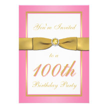 Rose et invitation d'anniversaire d'or 100th