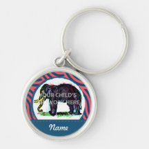 Rose et marine Keychain $18,95 Porte-clés
