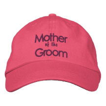 Rose et mère de groseille du casquette de mariage  casquettes brodées