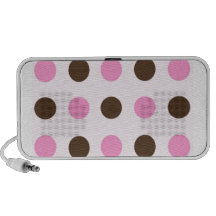 Rose et pois de Brown Haut-parleur Mp3