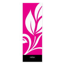 Rose floral de fleur de feuille audacieuse de spa  cartes de visite professionnelles