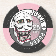 Rose/gris de tisonnier de joker dessous de verre