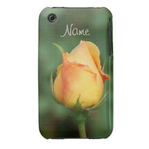 Rose jaune de caisse de Blackberry Coques iPhone 3 Case-Mate