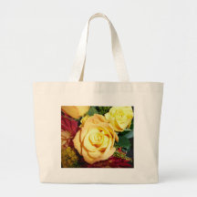 Rose jaune fourre-tout sac